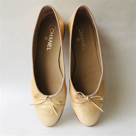 chanel cream ballet flats|chanel ballet flats price euro.